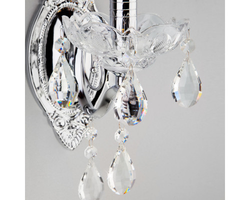 Заказать Бра Eurosvet 3188/1 хром/прозрачный хрусталь Strotskis| VIVID-LIGHT.RU