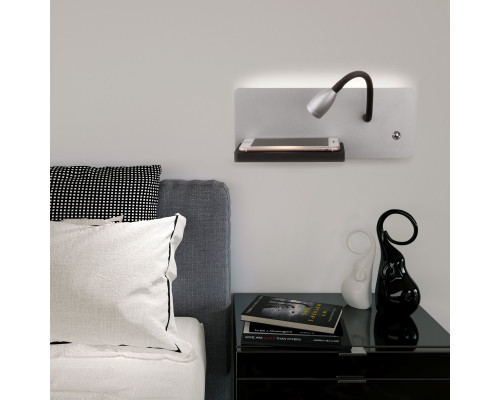 Сделать заказ Бра Elektrostandard Kofro R LED серебро/чёрный (MRL LED 1112)| VIVID-LIGHT.RU