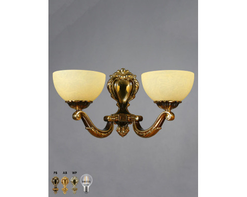 Заказать Бра AMBIENTE by BRIZZI 02166/2 PB| VIVID-LIGHT.RU