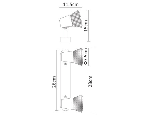 Купить Бра ARTE Lamp A9268AP-2WH| VIVID-LIGHT.RU