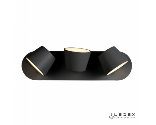 Купить Бра iLedex W1118-3AS BK| VIVID-LIGHT.RU