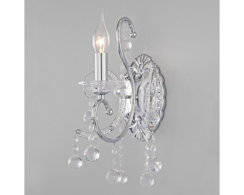 Заказать Бра Eurosvet 10096/1 хром/прозрачный хрусталь Strotskis| VIVID-LIGHT.RU