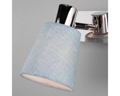 Купить Бра Eurosvet 20080/2 хром/голубой| VIVID-LIGHT.RU