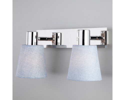 Купить Бра Eurosvet 20080/2 хром/голубой| VIVID-LIGHT.RU