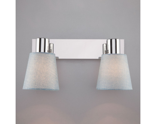 Купить Бра Eurosvet 20080/2 хром/голубой| VIVID-LIGHT.RU