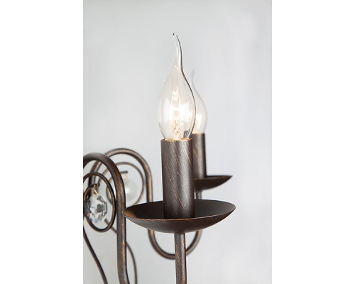 Купить Бра Eurosvet 60018/2 черный с золотом| VIVID-LIGHT.RU