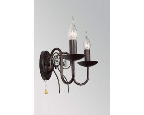 Купить Бра Eurosvet 60018/2 черный с золотом| VIVID-LIGHT.RU