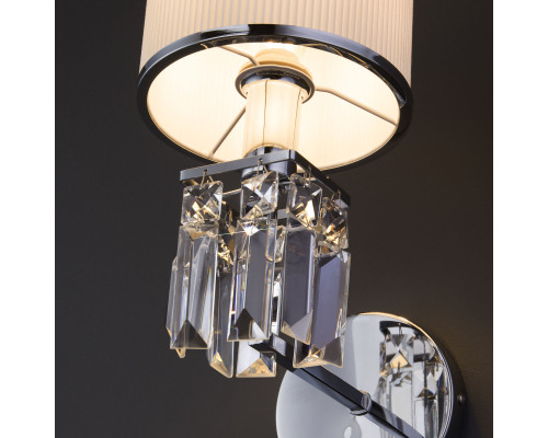 Сделать заказ Бра Eurosvet 10099/1 хром/прозрачный хрусталь Strotskis (новый абажур)| VIVID-LIGHT.RU