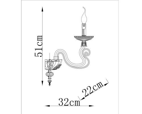 Заказать Бра Divinare 5123/01 AP-1| VIVID-LIGHT.RU