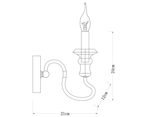 Оформить заказ Бра ARTE Lamp A1700AP-1BR| VIVID-LIGHT.RU