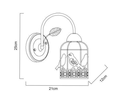 Оформить заказ Бра ARTE Lamp A5090AP-1WG| VIVID-LIGHT.RU