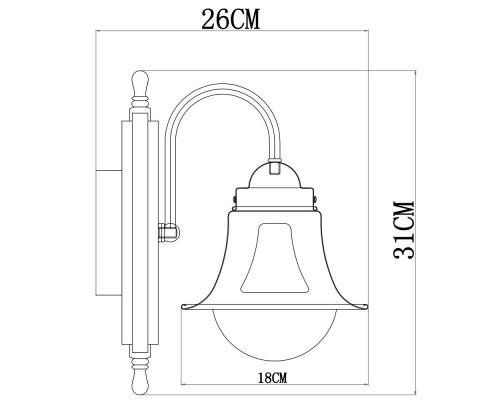 Оформить заказ Бра ARTE Lamp A7006AP-1AB| VIVID-LIGHT.RU