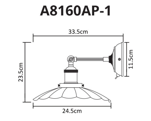 Оформить заказ Бра ARTE Lamp A8160AP-1GY| VIVID-LIGHT.RU