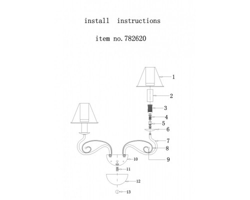 Купить Бра Lightstar 782620| VIVID-LIGHT.RU