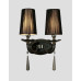 Купить Бра Lumina Deco LDW 1200-2 BK| VIVID-LIGHT.RU