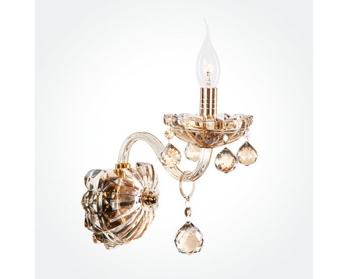 Заказать Бра Eurosvet 10052/1 золото/тонированный хрусталь Strotskis| VIVID-LIGHT.RU