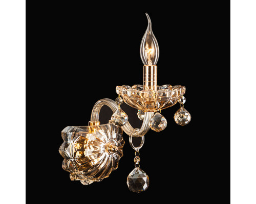 Заказать Бра Eurosvet 10052/1 золото/тонированный хрусталь Strotskis| VIVID-LIGHT.RU