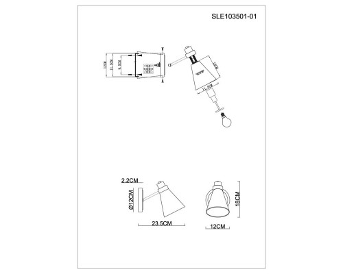 Оформить заказ Бра Evoluce SLE103501-01| VIVID-LIGHT.RU
