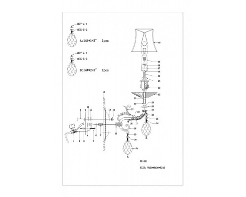 Оформить заказ Бра Lightstar 701611| VIVID-LIGHT.RU