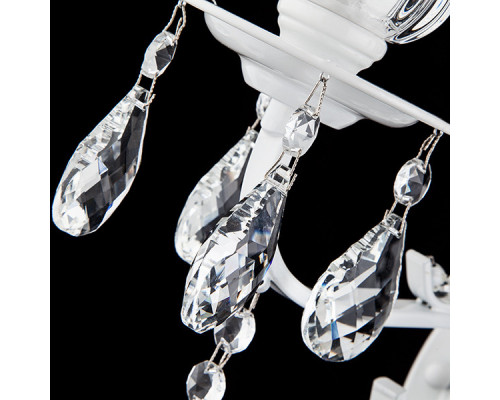 Сделать заказ Бра Eurosvet 10077/2 глянцевый белый/прозрачный хрусталь Strotskis| VIVID-LIGHT.RU