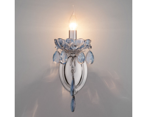 Сделать заказ Бра Eurosvet 10109/1 хром/лазурный хрусталь Strotskis| VIVID-LIGHT.RU