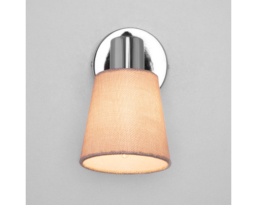 Оформить заказ Бра Eurosvet 20080/1 хром/бежевый| VIVID-LIGHT.RU