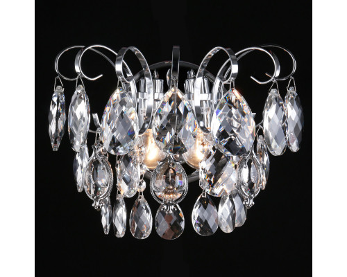 Купить Бра Eurosvet 10081/2 хром/прозрачный хрусталь Strotskis| VIVID-LIGHT.RU