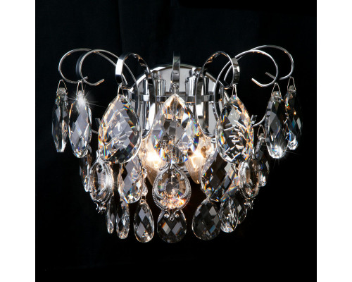 Купить Бра Eurosvet 10081/2 хром/прозрачный хрусталь Strotskis| VIVID-LIGHT.RU