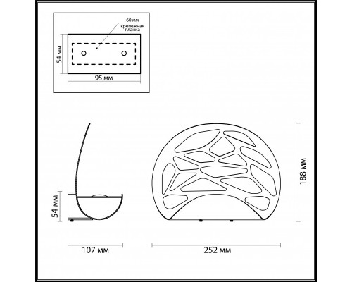 Оформить заказ Бра Odeon Light 3836/10WL| VIVID-LIGHT.RU