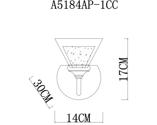 Заказать Бра ARTE Lamp A5184AP-1CC| VIVID-LIGHT.RU