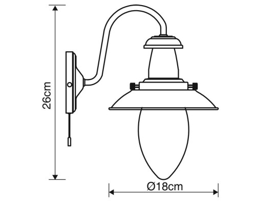 Заказать Бра ARTE Lamp A5518AP-1AB| VIVID-LIGHT.RU