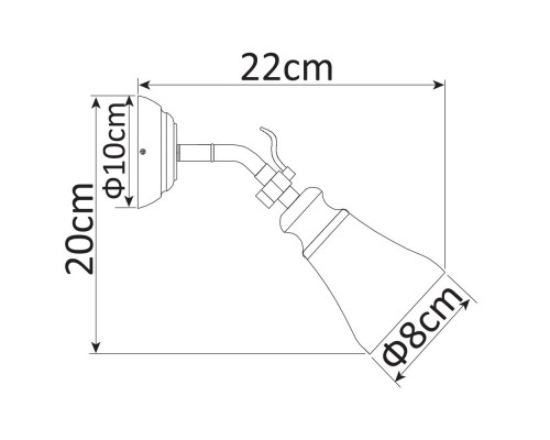 Заказать Бра ARTE Lamp A9231AP-1CC| VIVID-LIGHT.RU
