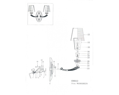 Заказать Бра Lightstar 690622| VIVID-LIGHT.RU