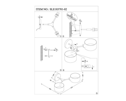 Сделать заказ Бра Evoluce SLE183701-02| VIVID-LIGHT.RU