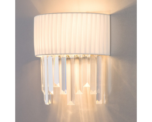 Оформить заказ Бра Eurosvet 10106/2 хром/прозрачный хрусталь Strotskis| VIVID-LIGHT.RU