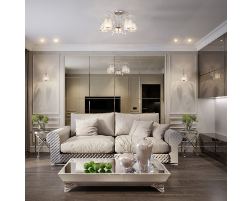 Заказать Бра Eurosvet 60065/1 серебро| VIVID-LIGHT.RU