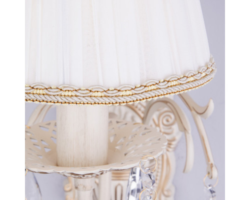 Купить Бра Eurosvet 3637/1 белый с золотом/прозрачный хрусталь Strotskis| VIVID-LIGHT.RU