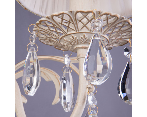 Купить Бра Eurosvet 3637/1 белый с золотом/прозрачный хрусталь Strotskis| VIVID-LIGHT.RU