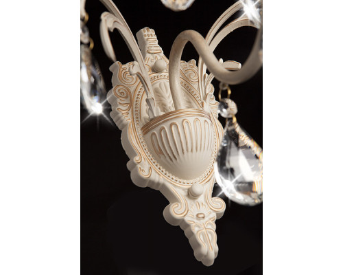 Купить Бра Eurosvet 3637/1 белый с золотом/прозрачный хрусталь Strotskis| VIVID-LIGHT.RU