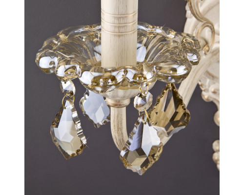 Оформить заказ Бра Eurosvet 3281/2 белый с золотом/тонированный хрусталь Strotskis| VIVID-LIGHT.RU