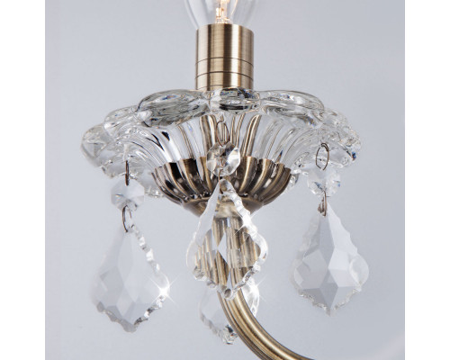 Оформить заказ Бра Eurosvet 3281/2 античная бронза/прозрачный хрусталь Strotskis| VIVID-LIGHT.RU