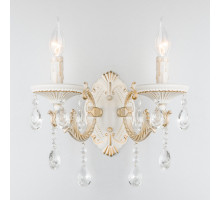 Бра Eurosvet 3585/2 белый/прозрачный хрусталь Strotskis