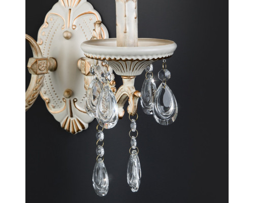 Оформить заказ Бра Eurosvet 3585/2 белый/прозрачный хрусталь Strotskis| VIVID-LIGHT.RU