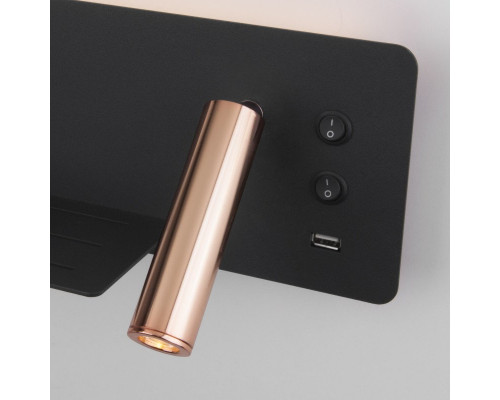 Заказать Бра Elektrostandard Fant L LED чёрный/золото (MRL LED 1113)| VIVID-LIGHT.RU