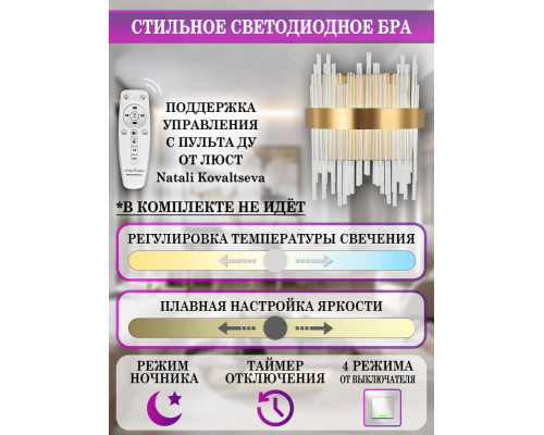 Сделать заказ Бра Natali Kovaltseva LED LAMPS 81118/1W| VIVID-LIGHT.RU