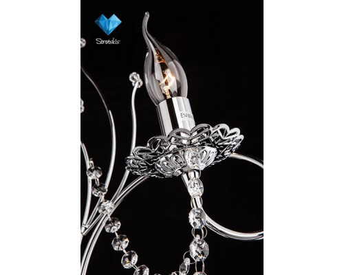 Оформить заказ Бра Eurosvet 10002/1 хром/прозрачный хрусталь Strotskis| VIVID-LIGHT.RU
