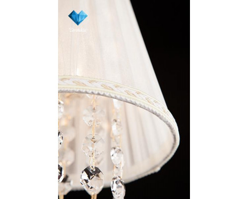 Сделать заказ Бра Eurosvet 10007/1 белый с золотом/прозрачный хрусталь Strotskis| VIVID-LIGHT.RU