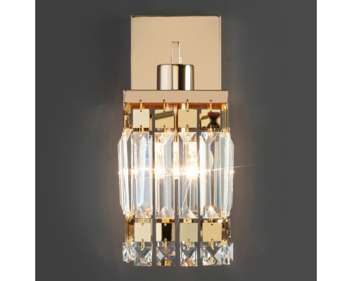 Оформить заказ Бра Eurosvet 10100/1 золото/прозрачный хрусталь Strotskis| VIVID-LIGHT.RU