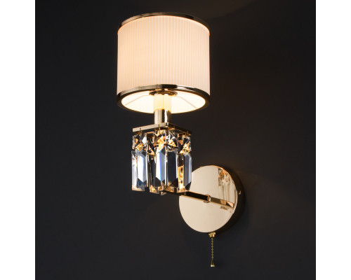 Оформить заказ Бра Eurosvet 10099/1 золото/прозрачный хрусталь Strotskis| VIVID-LIGHT.RU