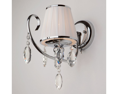 Оформить заказ Бра Eurosvet 10021/1 хром/прозрачный хрусталь Strotskis| VIVID-LIGHT.RU